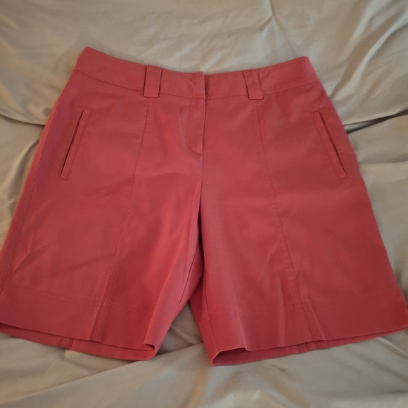 Bette & Court Women's Orange Bermuda Shorts, Dress Style - Picture 3 of 8